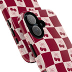 Cherry Checkerboard Tough Phone Case