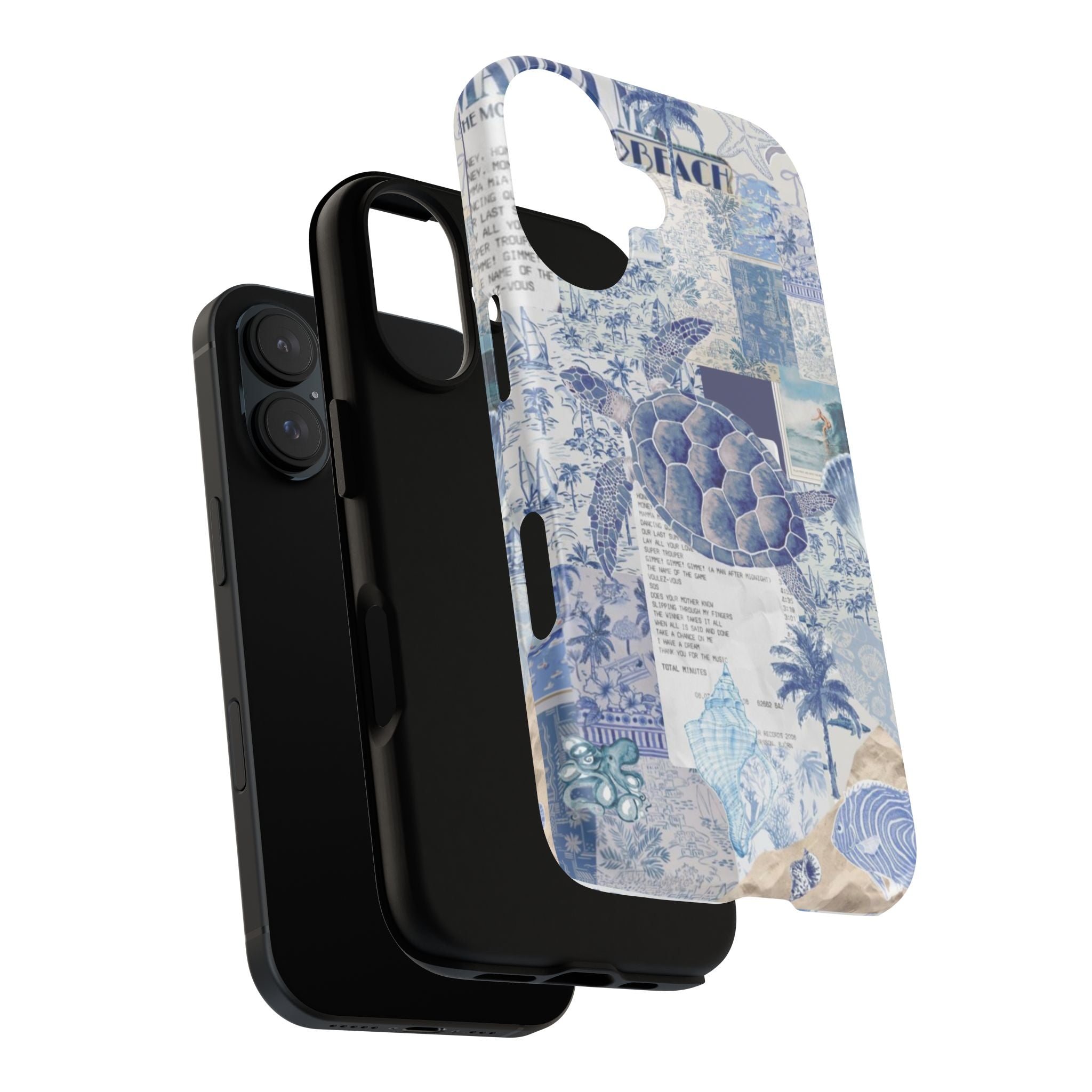 Sea Turtle Collage Phone Case