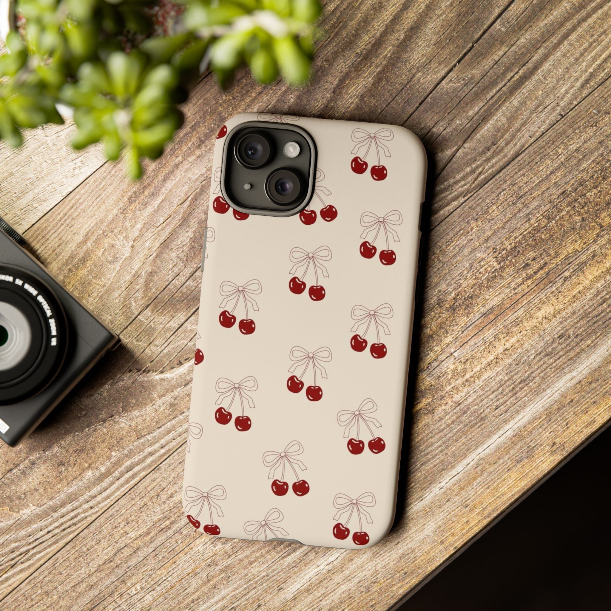 Cherry Pattern Tough Phone Case