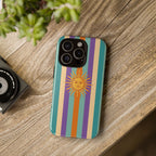 Retro Sun Stripe Tough Phone Case
