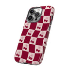 Cherry Checkerboard Tough Phone Case
