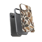 Autumn Leaves Phone Case — Brown Botanical Tough Case
