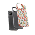 Floral Rose Pattern Tough Phone Case — Durable Garden-Inspired Protection