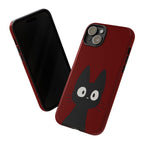 Black Cat Phone Case — Cute Kawaii Cat iPhone Cover ("Tough Cases")