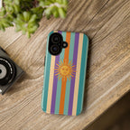 Retro Sun Stripe Tough Phone Case