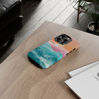 Sunset Ocean Tough Phone Case — Pastel Waves iPhone Cover