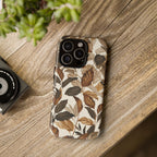 Autumn Leaves Phone Case — Brown Botanical Tough Case