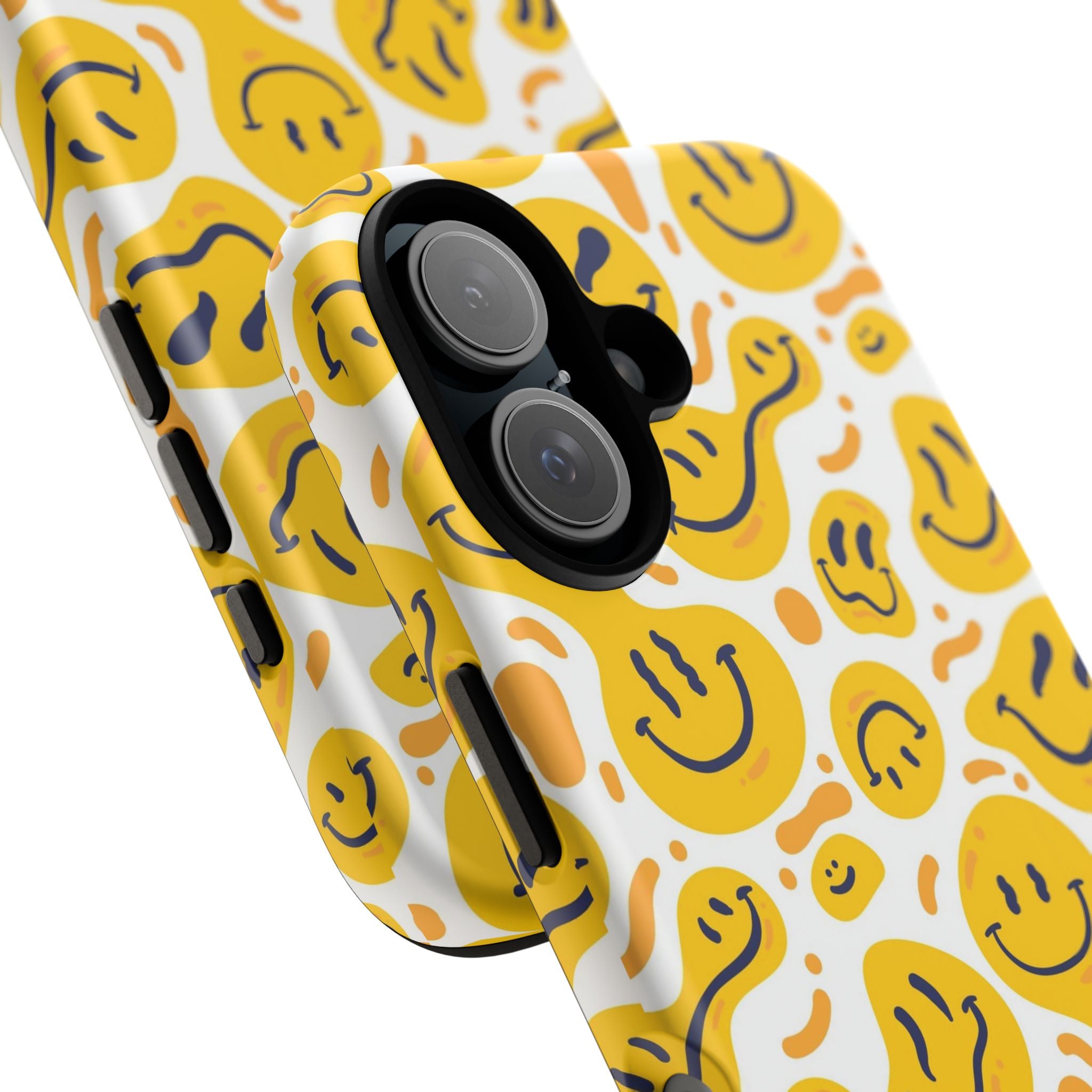 Smiley Melt Phone Case — Yellow Happy Face Protective Cover