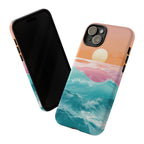 Sunset Ocean Tough Phone Case — Pastel Waves iPhone Cover