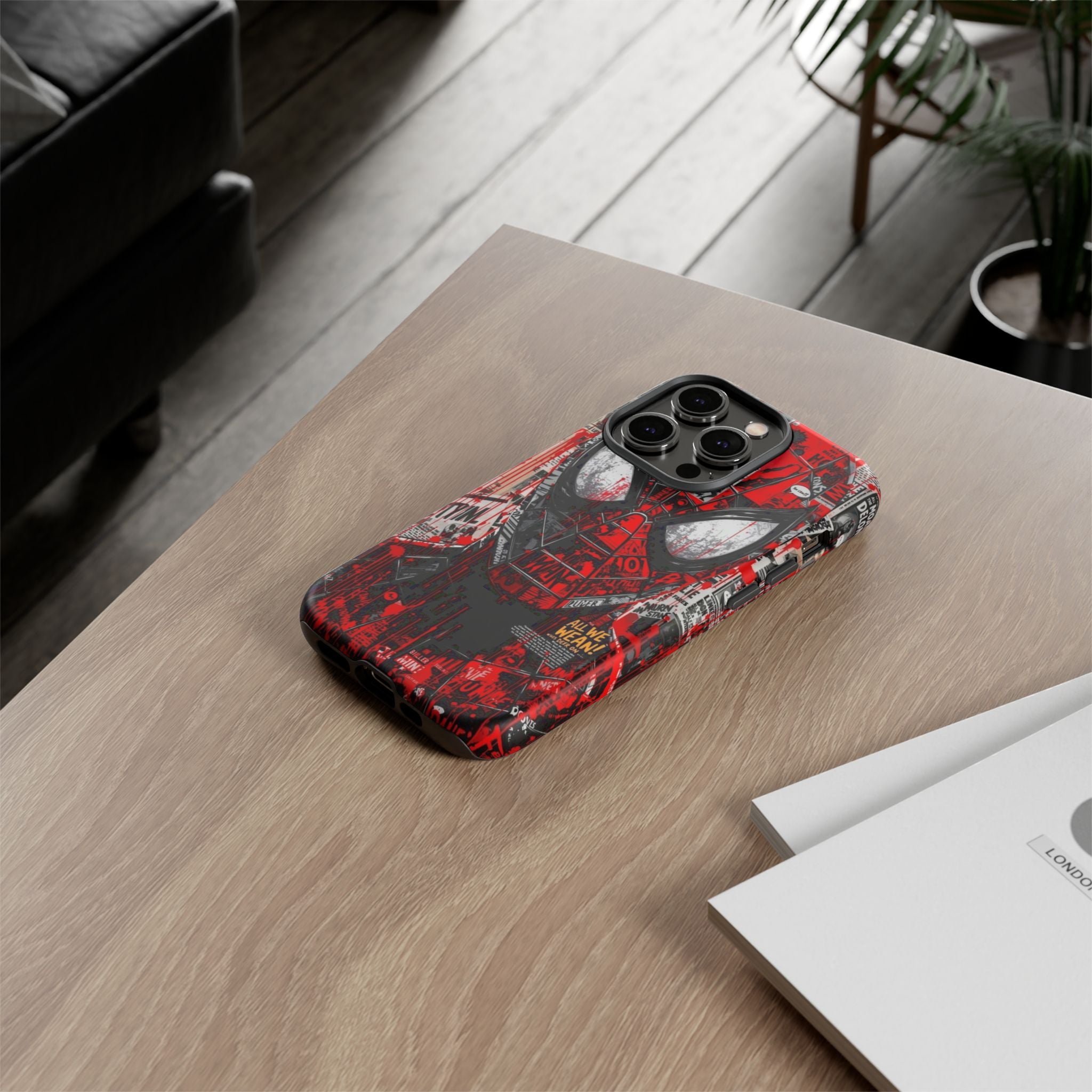 Spider-Man Red Graffiti Phone Case — Tough Protective Cover