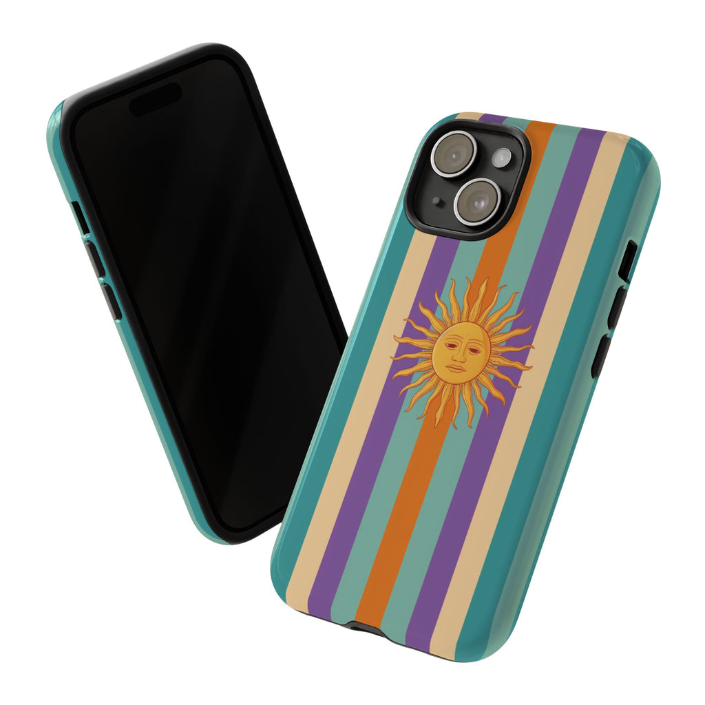 Retro Sun Stripe Tough Phone Case