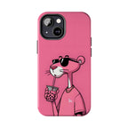 Pink Panther Bubble Tea Phone Case — Tough Protective iPhone Cover