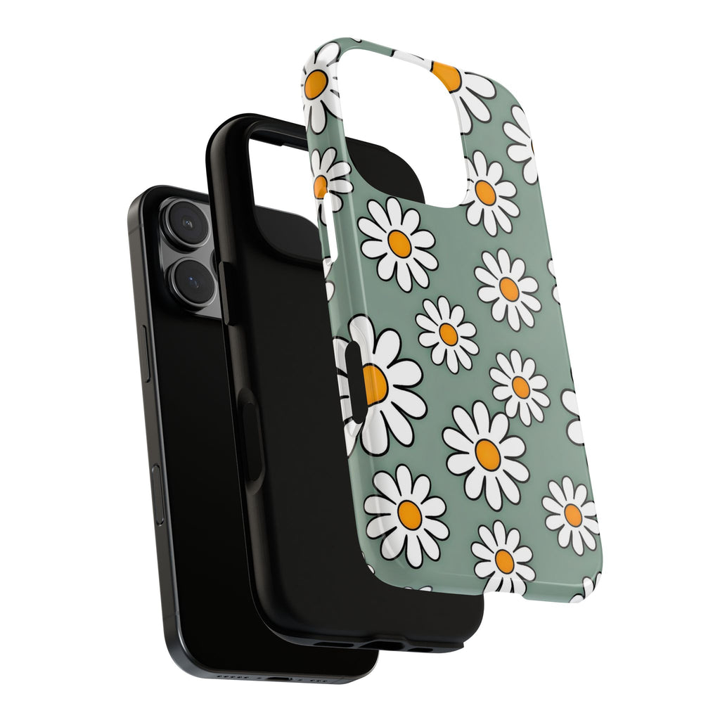 Flower Checkerboard Phone Case