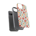 Floral Rose Pattern Tough Phone Case — Durable Garden-Inspired Protection