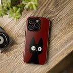 Black Cat Phone Case — Cute Kawaii Cat iPhone Cover ("Tough Cases")