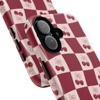 Cherry Checkerboard Tough Phone Case
