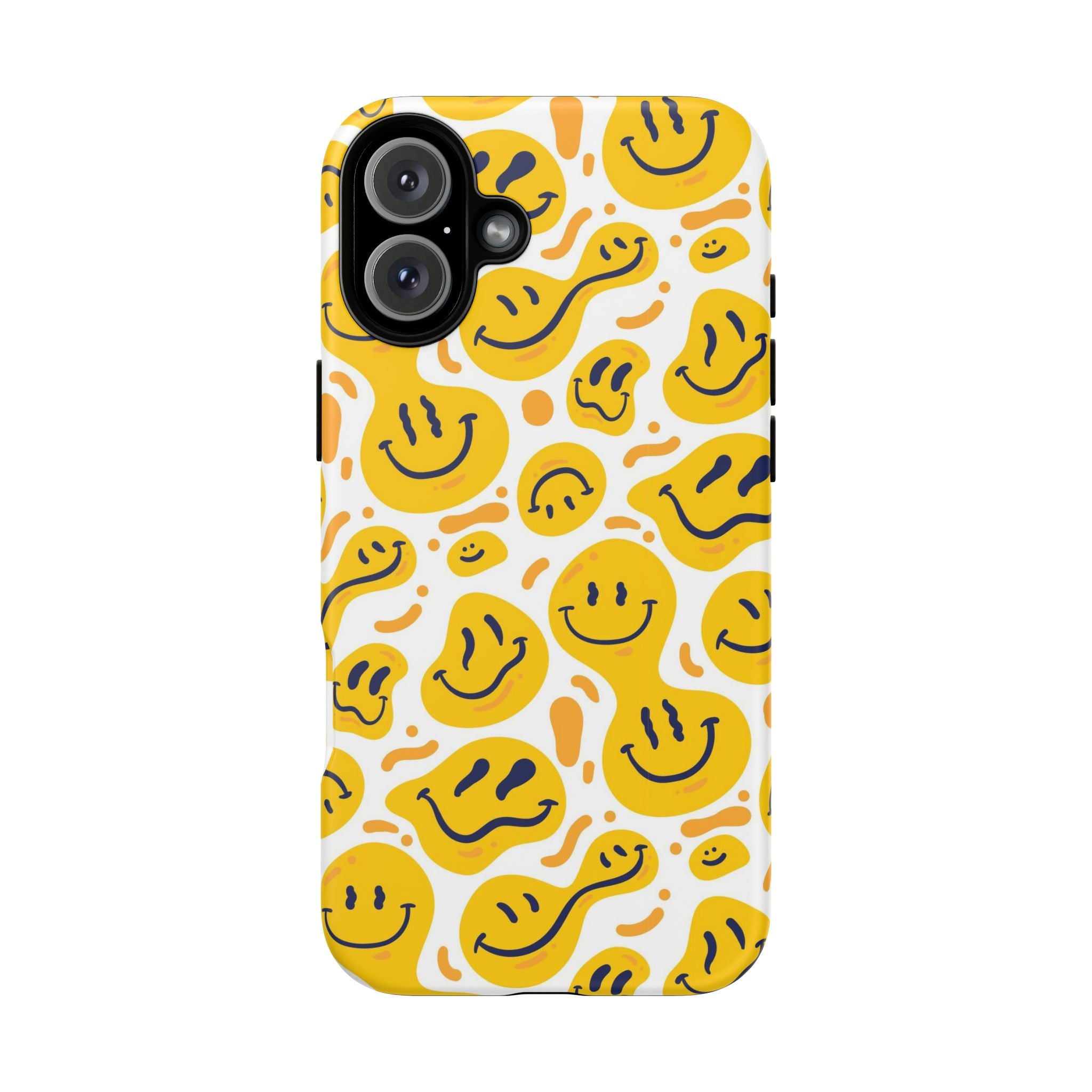 Smiley Melt Phone Case — Yellow Happy Face Protective Cover