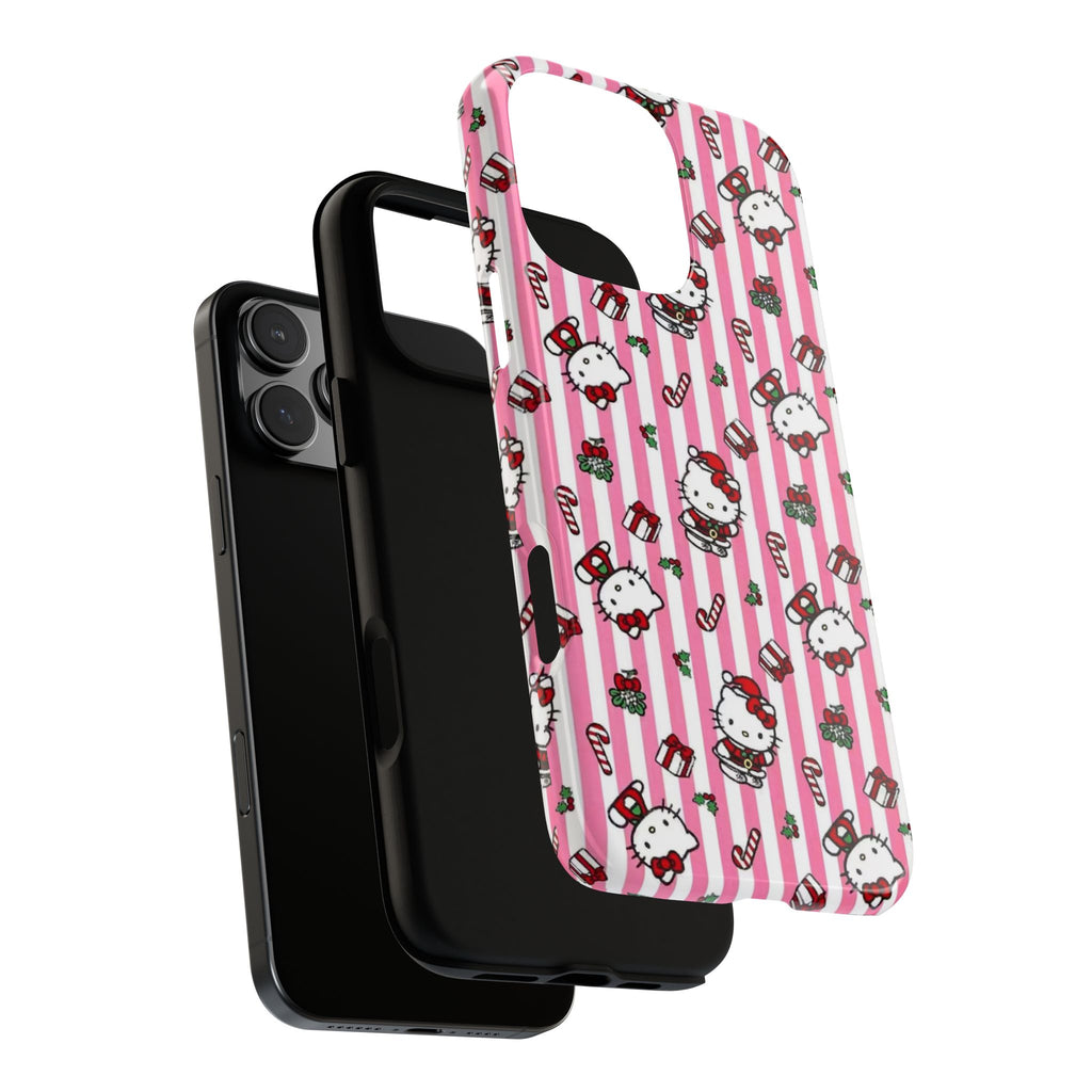 Hello Kitty Pink Holiday Phone Case — Cute Candy Cane & Gift iPhone Cover