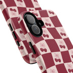 Cherry Checkerboard Tough Phone Case