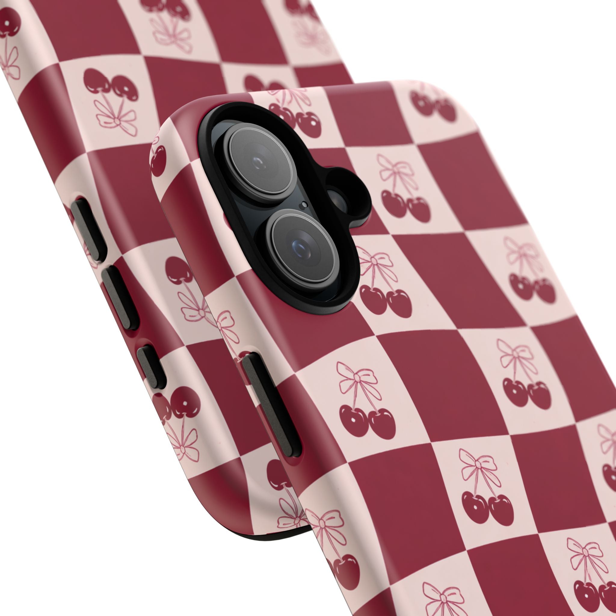 Cherry Checkerboard Tough Phone Case