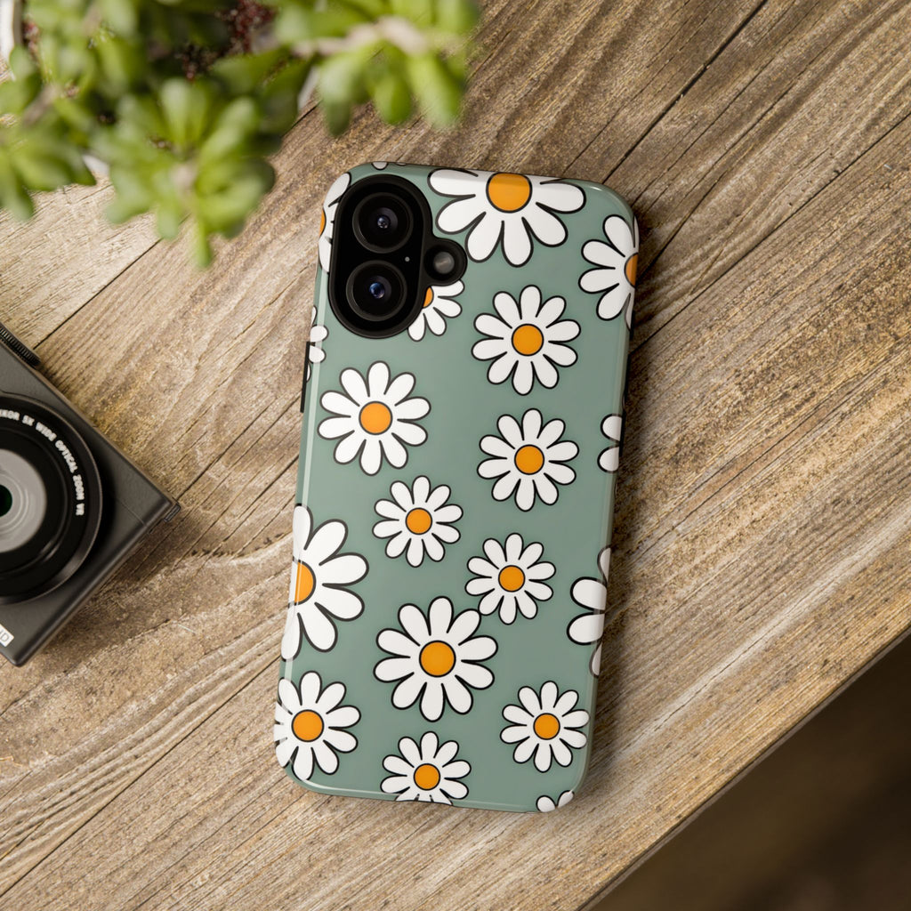 Flower Checkerboard Phone Case