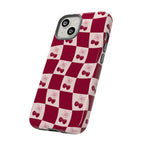 Cherry Checkerboard Tough Phone Case