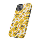Smiley Melt Phone Case — Yellow Happy Face Protective Cover