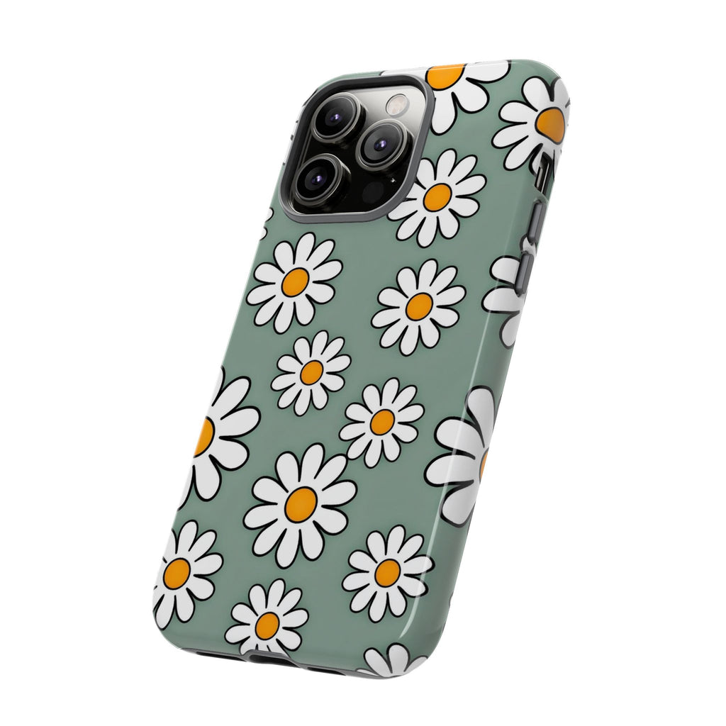 Flower Checkerboard Phone Case