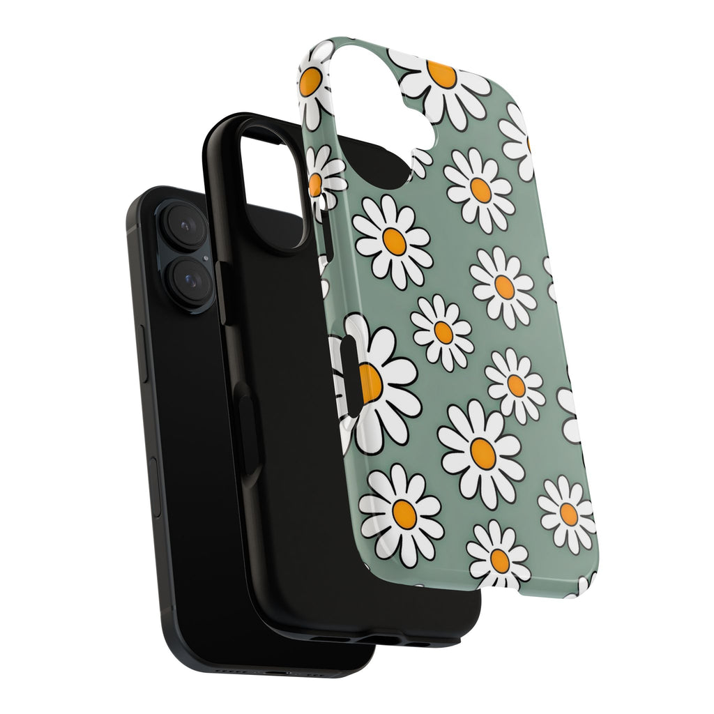 Flower Checkerboard Phone Case