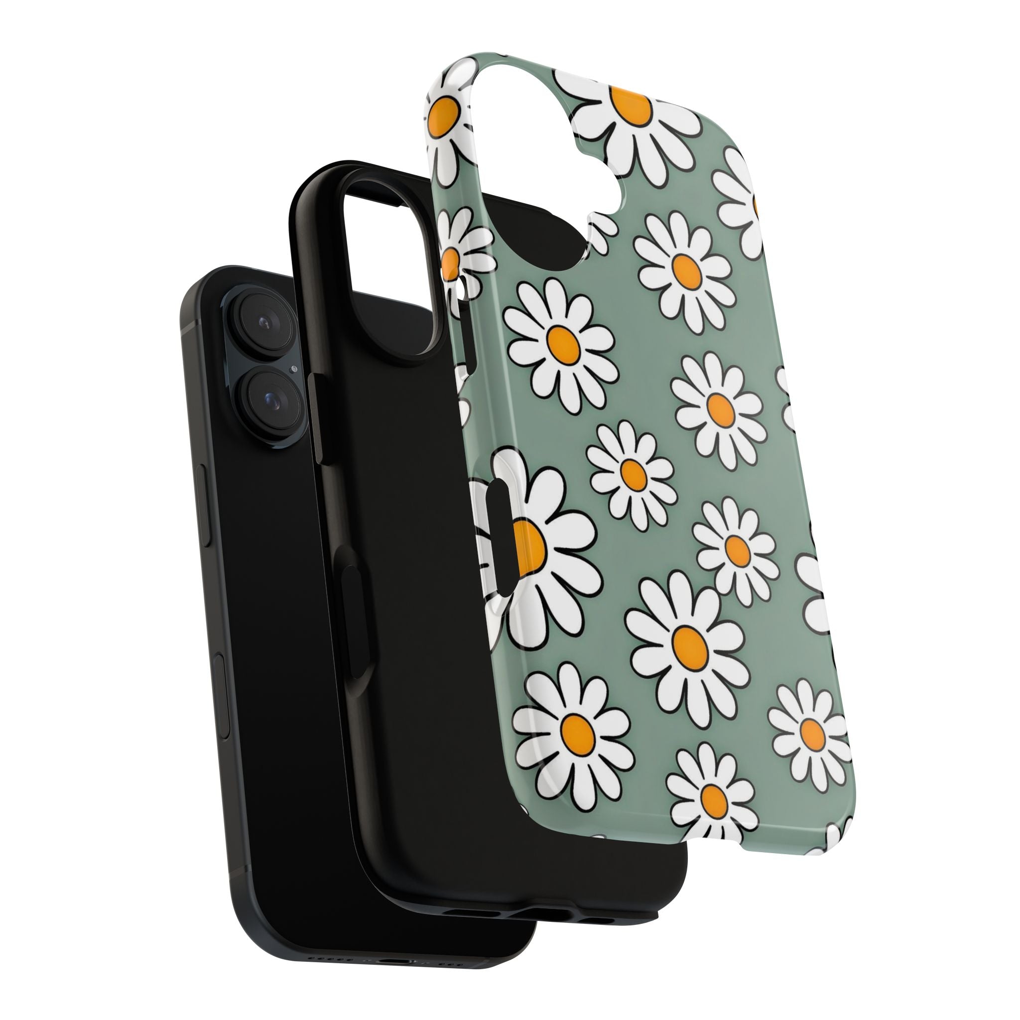 Flower Checkerboard Phone Case