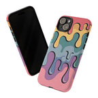 Color Drip Phone Case – Pastel Melting Art Protective Cover