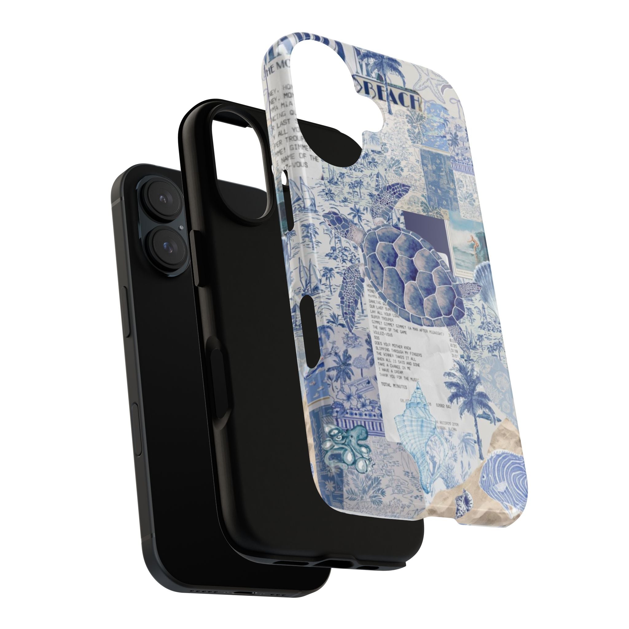 Sea Turtle Collage Phone Case