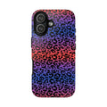 Gradient Leopard Tough Phone Case — Rainbow Animal Print iPhone Cover