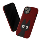 Black Cat Phone Case — Cute Kawaii Cat iPhone Cover ("Tough Cases")