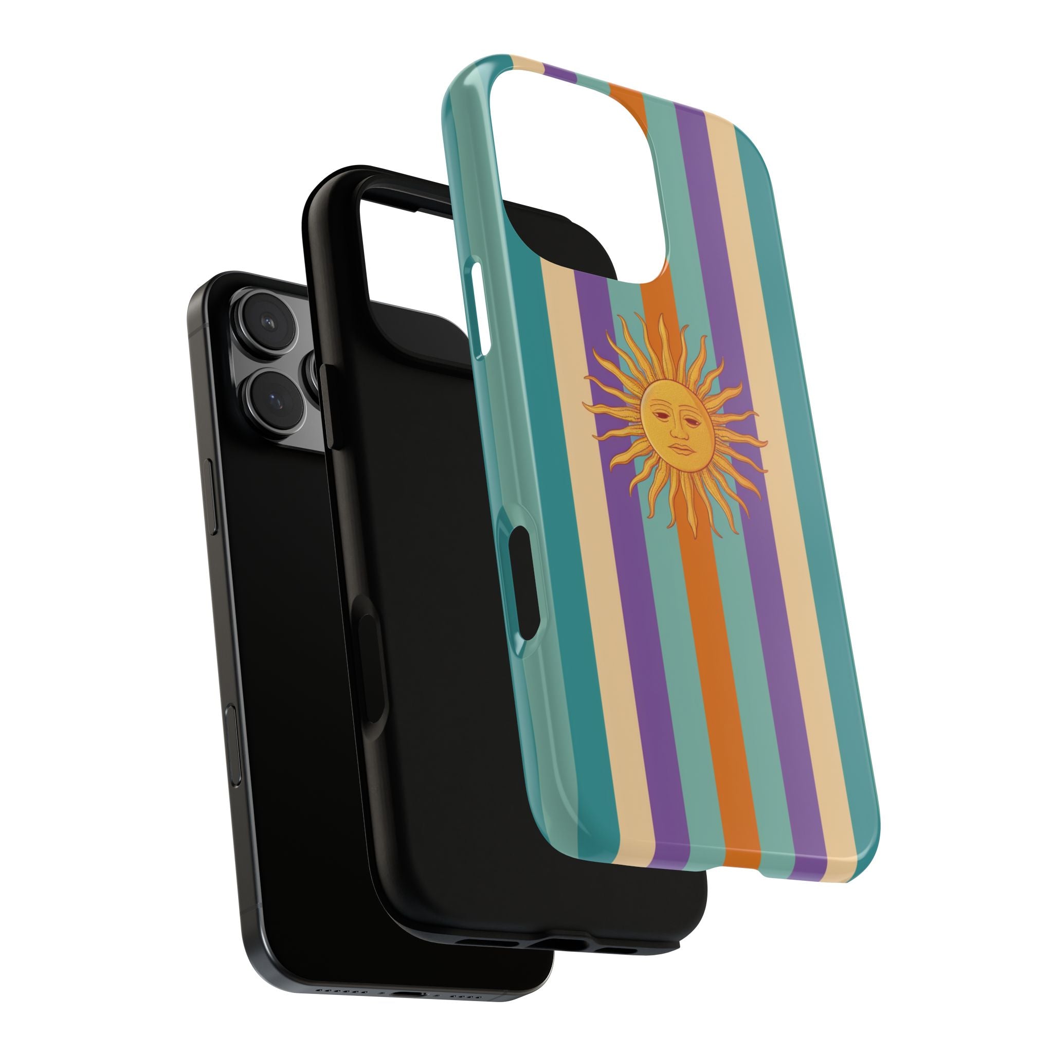 Retro Sun Stripe Tough Phone Case