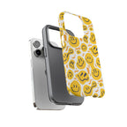 Smiley Melt Phone Case — Yellow Happy Face Protective Cover