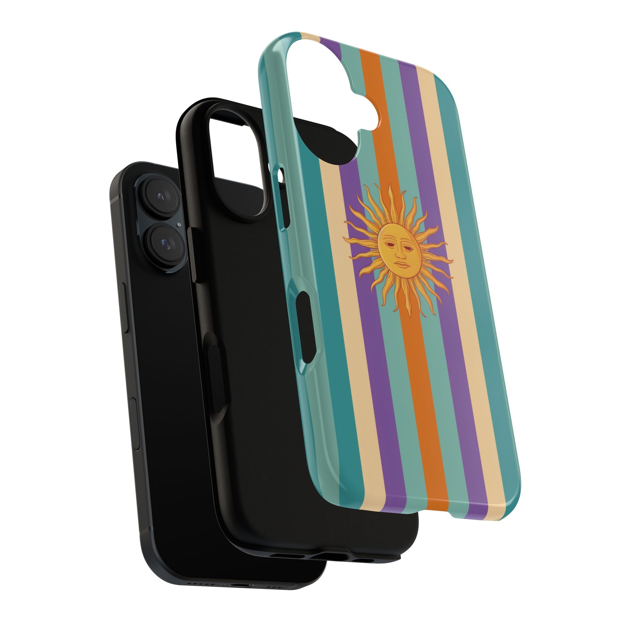 Retro Sun Stripe Tough Phone Case