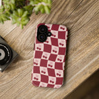 Cherry Checkerboard Tough Phone Case