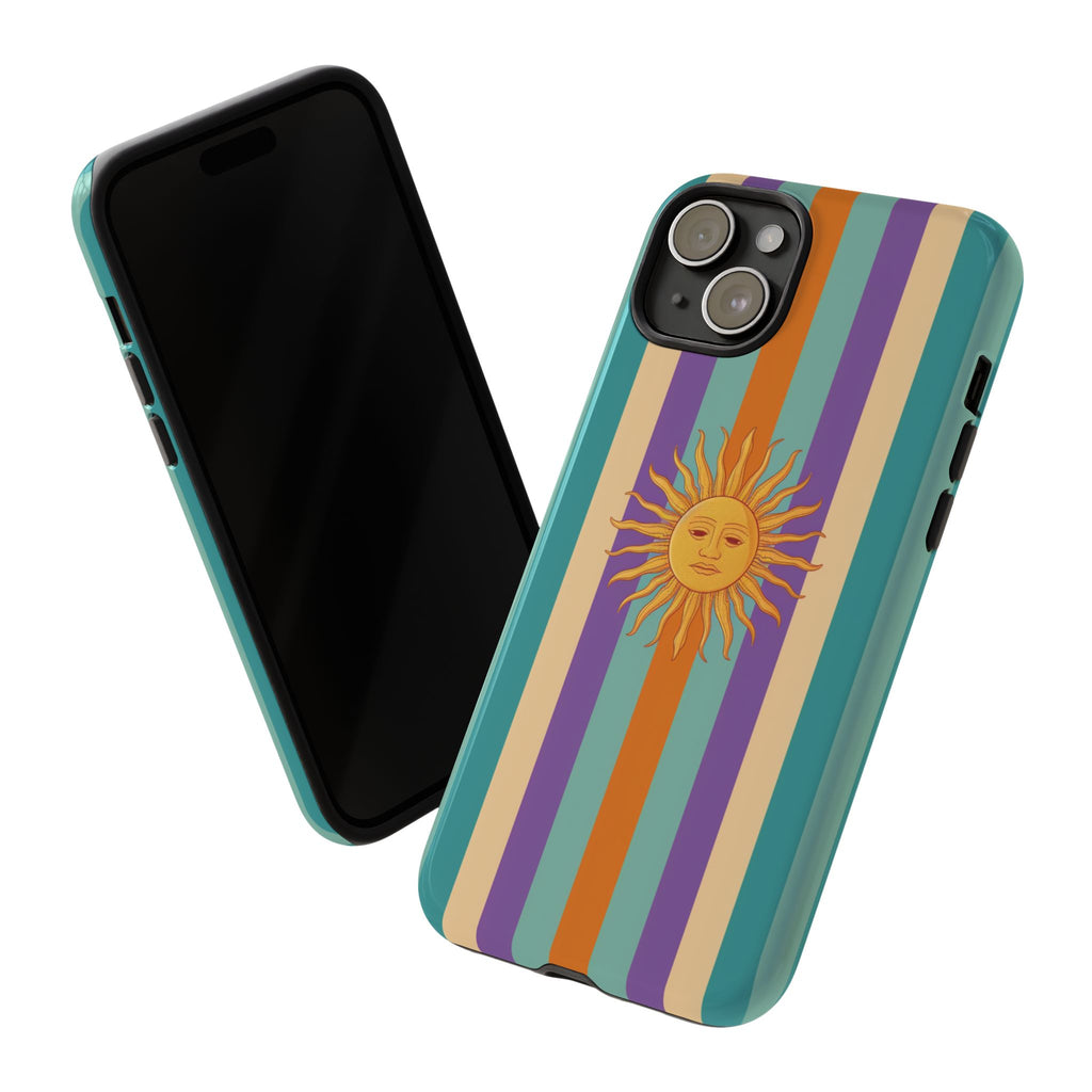 Retro Sun Stripe Tough Phone Case