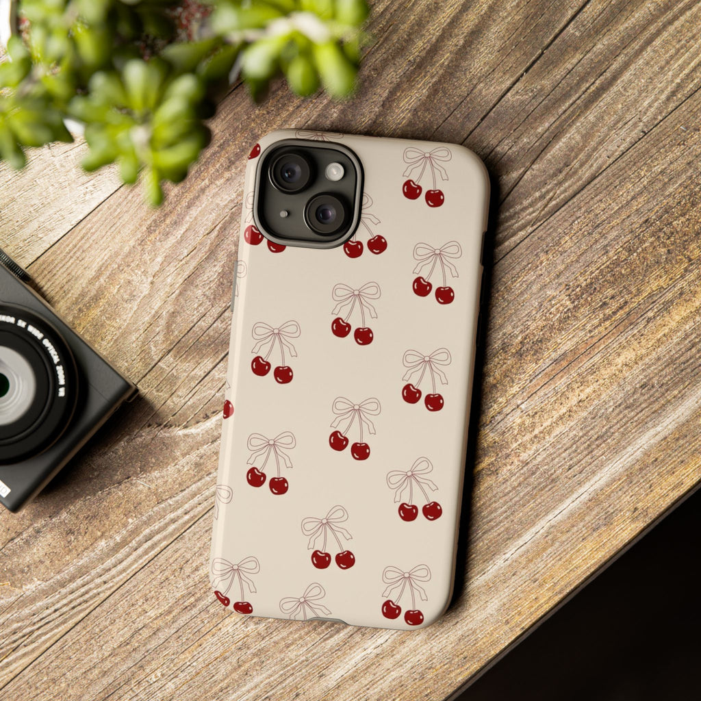 Cherry Pattern Tough Phone Case