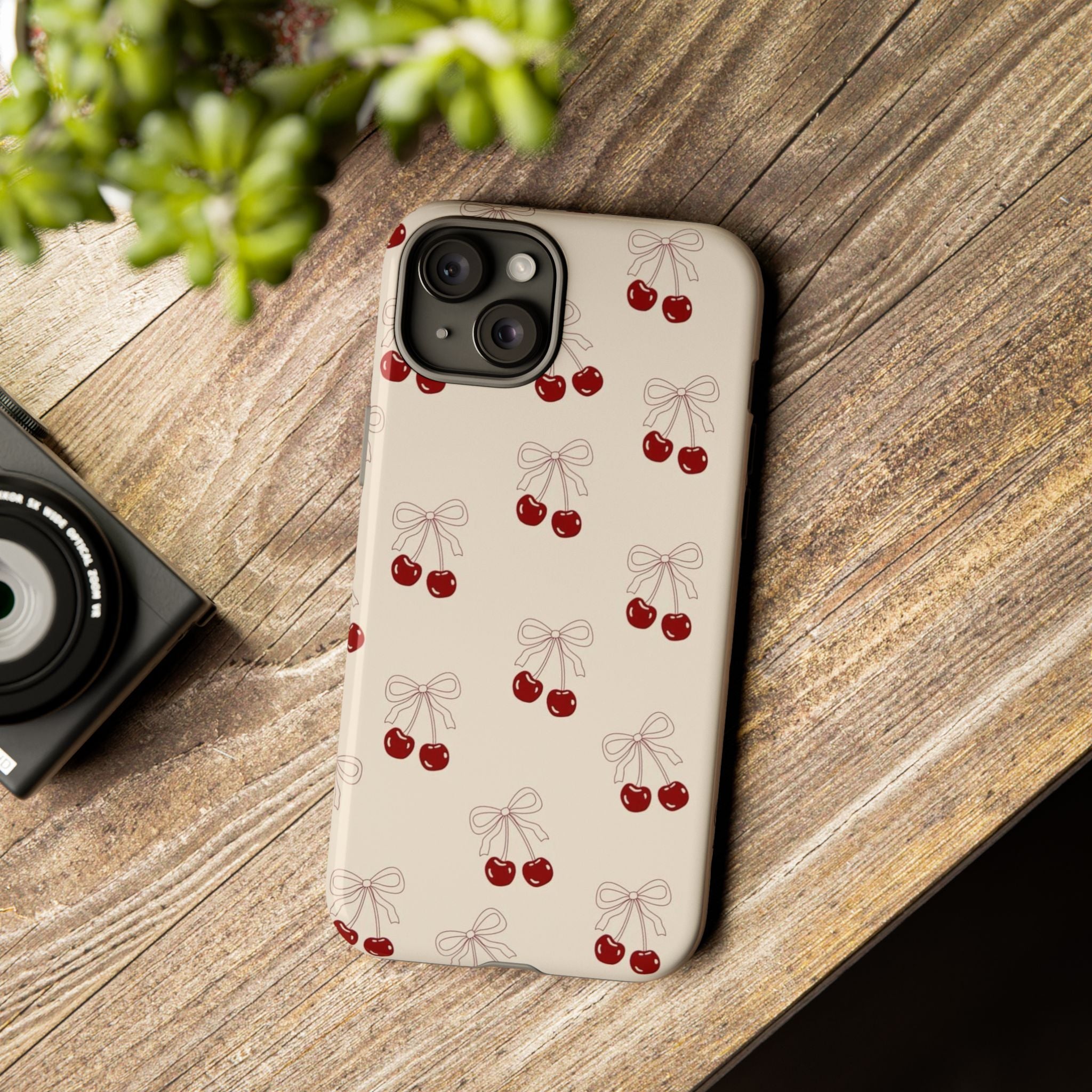 Cherry Pattern Tough Phone Case