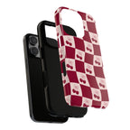 Cherry Checkerboard Tough Phone Case