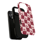 Cherry Checkerboard Tough Phone Case