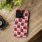 Cherry Checkerboard Tough Phone Case