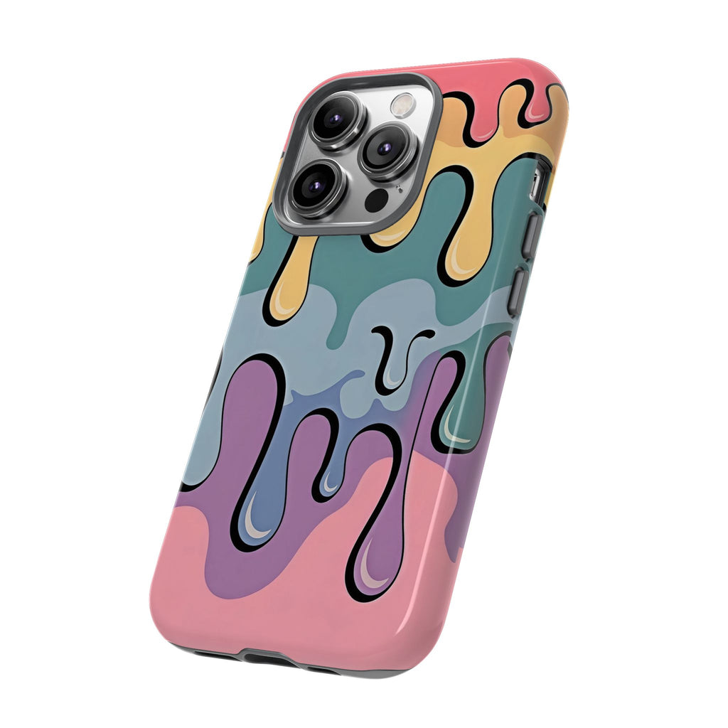 Color Drip Phone Case – Pastel Melting Art Protective Cover