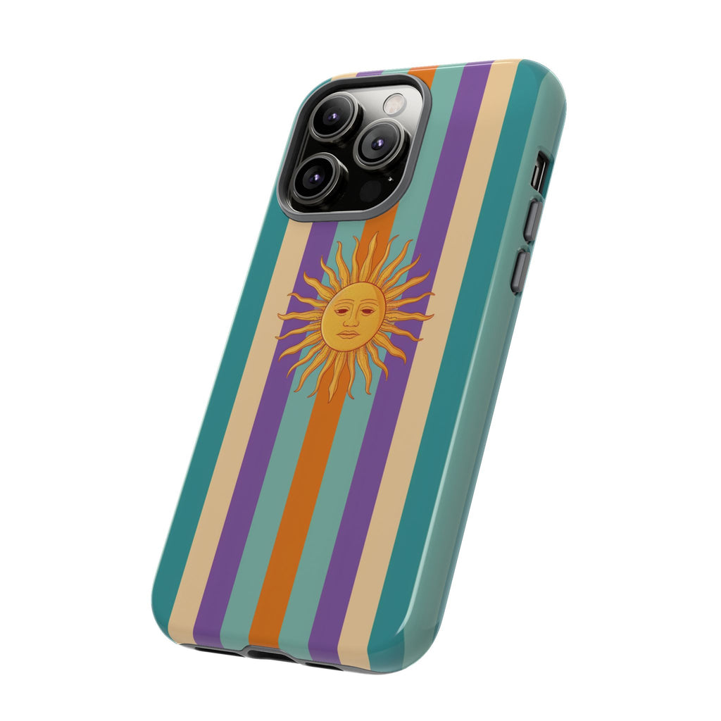 Retro Sun Stripe Tough Phone Case
