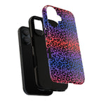 Gradient Leopard Tough Phone Case — Rainbow Animal Print iPhone Cover
