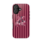 Cherry Disco Phone Case — Pink Striped Tough Case