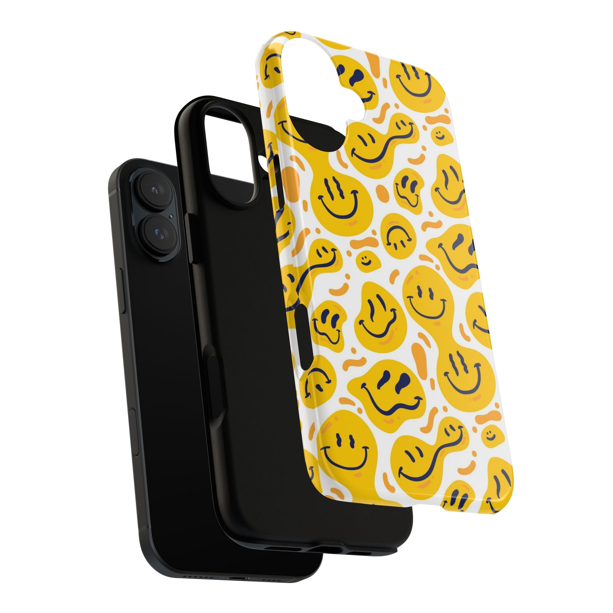Smiley Melt Phone Case — Yellow Happy Face Protective Cover