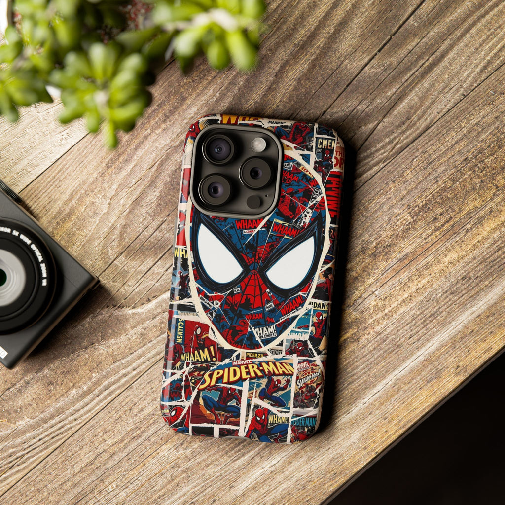 Spider-Man Tough Phone Case - Comic Book Style for Marvel Fans